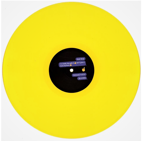 I'm Totally Fine With It Don't Give A Fuck Anymore Emoji Yellow Vinyl Edition - Arab Strap