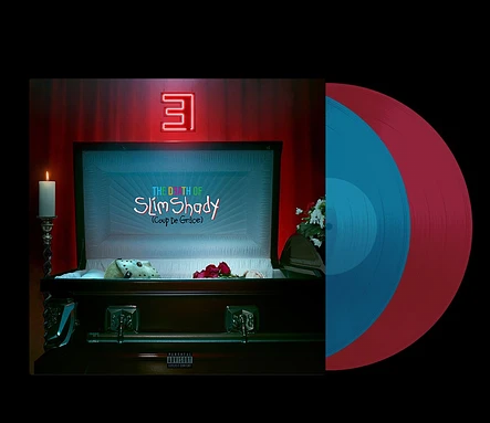 The Death Of Slim Shady (Coup De Grâce) Indie Exclusive Clear Blue & Red Vinyl Edition w/ Alternate Artwork - Eminem