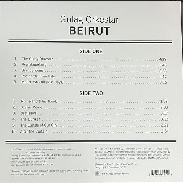 Gulag Orkestar - Beirut