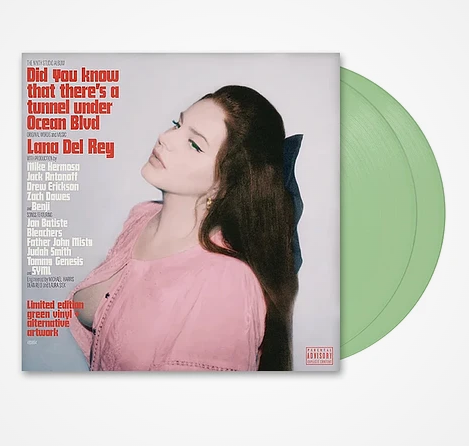 Did You Know That There's A Tunnel Under Ocean Blvd Alternate Cover Green Vinyl Edition- Lana Del Rey