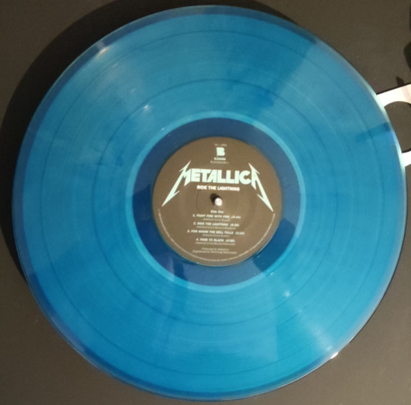 Ride The Lightning - Metallica ( Limited Edition Electric Blue Vinyl)